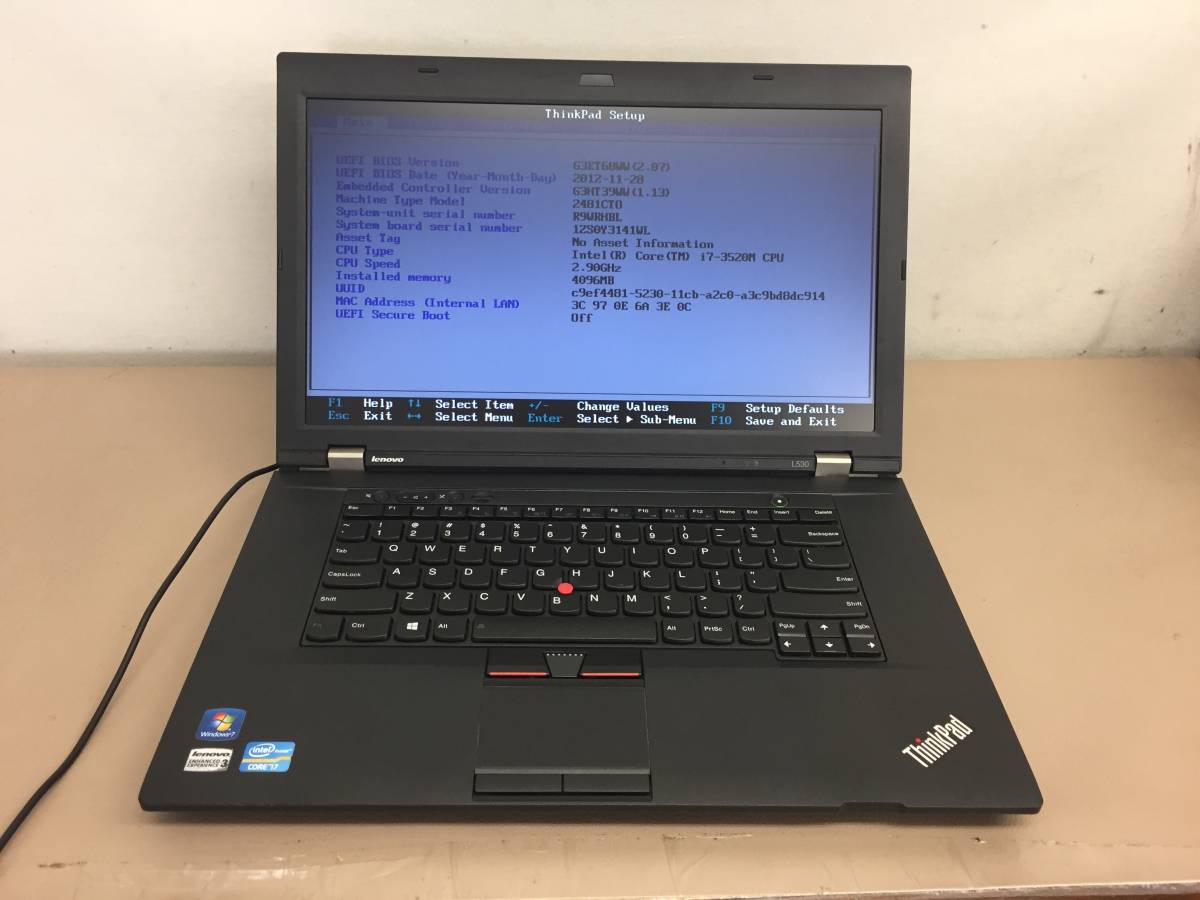 Lenovo T530 ThinkPad i7-3520M - Core Refurbished HDD 10GB 500GB