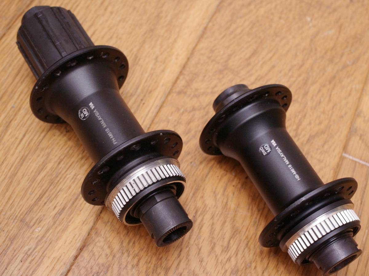 SHIMANO　シマノ　DEORE　ディオーレ　デオーレ　HB-M618＆FH-M618　セット　F:15×100　R:12×142　32H　センターロック　MTB用11s対応