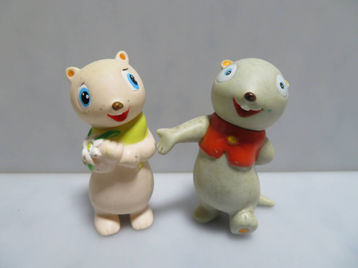 協和銀行 ロッキーチャック＆ポリー ソフビ 貯金箱 2体 ロッキー