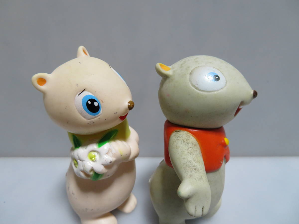 協和銀行 ロッキーチャック＆ポリー ソフビ 貯金箱 2体 ロッキー