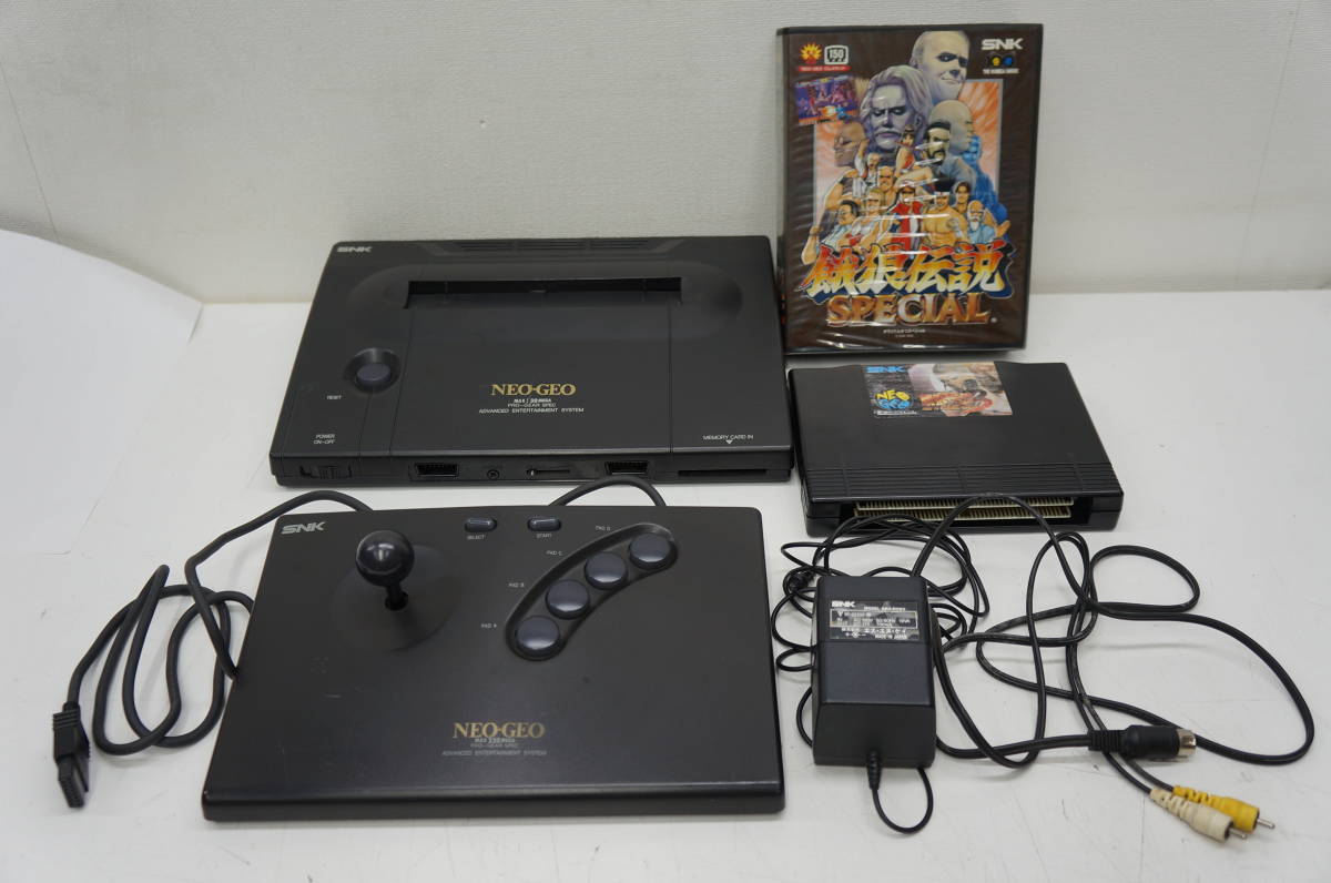 045x114☆NEOGEO 本体 MAX330 MEGA PRO-GEAR SPEC＋コントローラー＋ 
