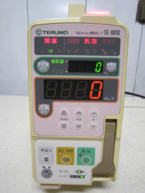 TERUMO テルモ 輸液ポンプ TE-161S テルフュージョン CH4 U11907