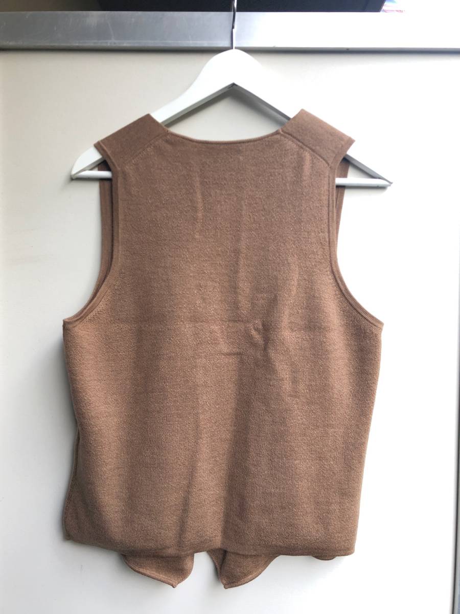 UNIVERSAL LANGUAGE ユニバーサルランゲージ ダブルブレスト ニットジレ ベスト L