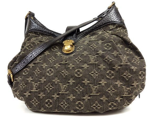 ★美品【LOUISVUITTONルイヴィトン】XS★モノグラムデニム★ショルダーバッグ★ノワール★ブラック★M95608★