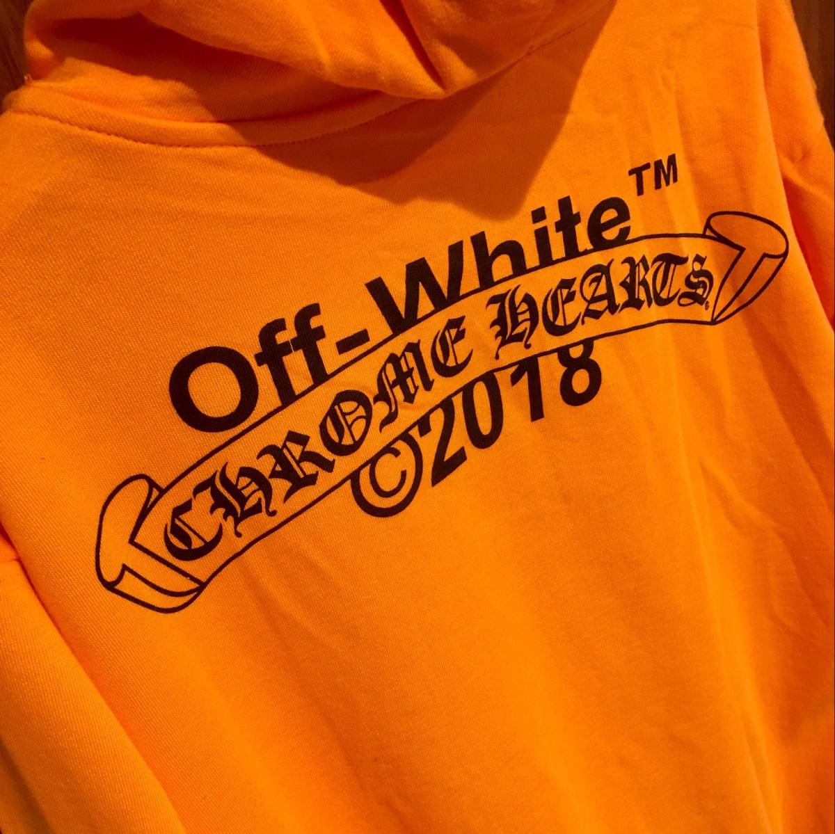 本物 CHROME HEARTS×OFF-WHITE クロムハーツ オフホワイト コラボ 
