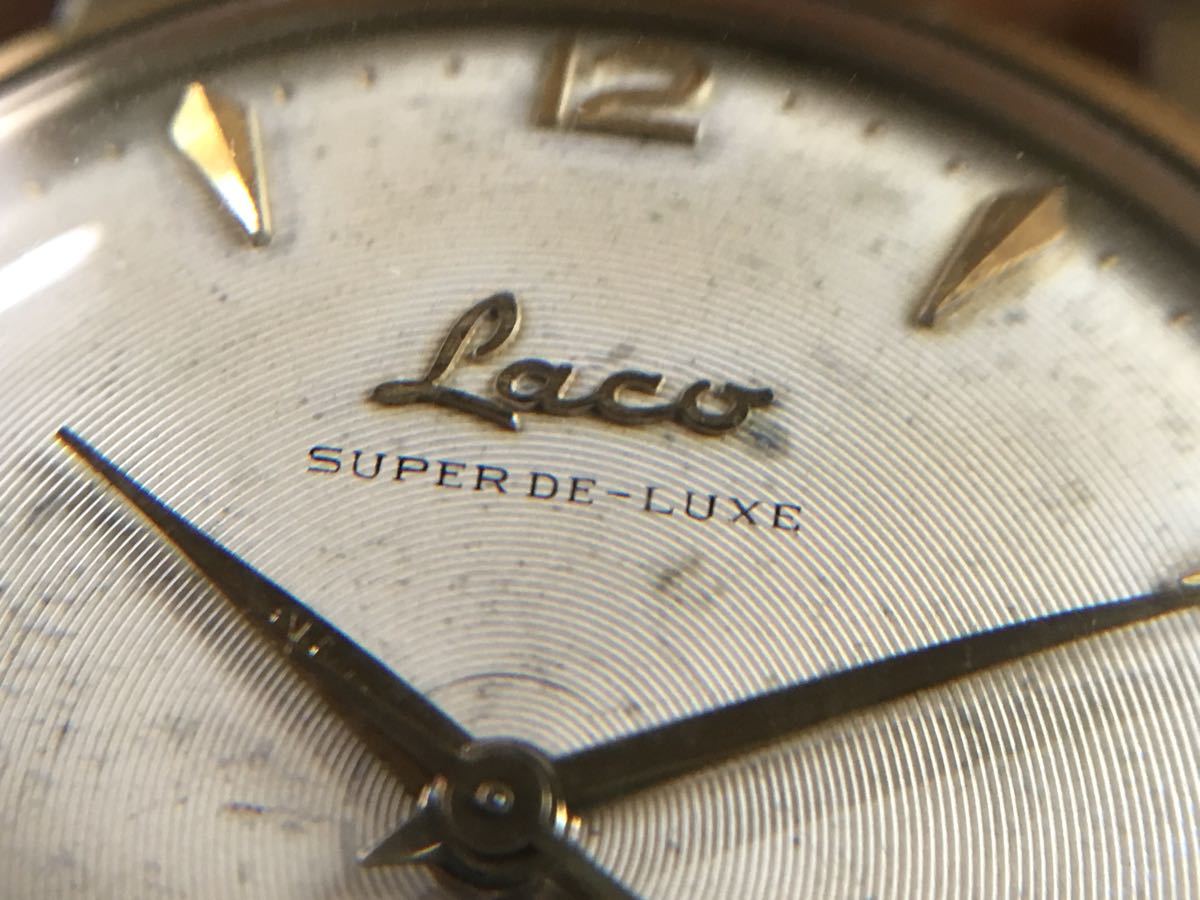 メンズ ☆未使用品 希少 1950年代製 Laco SUPER DE-LUXE 手巻