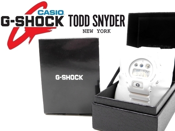 新品 G-SHOCK × TODD SNYDER カシオ トッドスナイダー コラボモデル FOX FIRE フォックスファイア 腕時計 白 (0817_153) 新品
