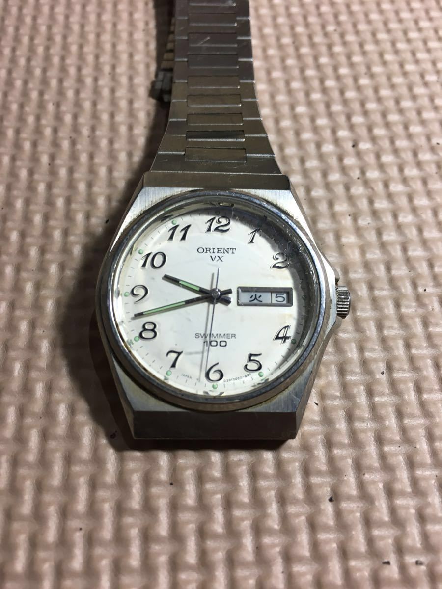 稀少品 ！ORIENT オリエント VX SWIMMER 100 クォーツ D39306 腕時計 1点_1