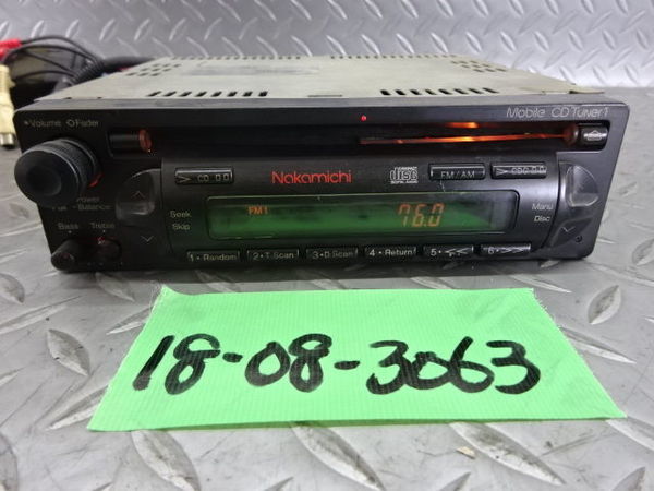 ナカミチ nakamichi CDデッキ 1DIN MOBILE CD TUNER 1 訳アリ アン