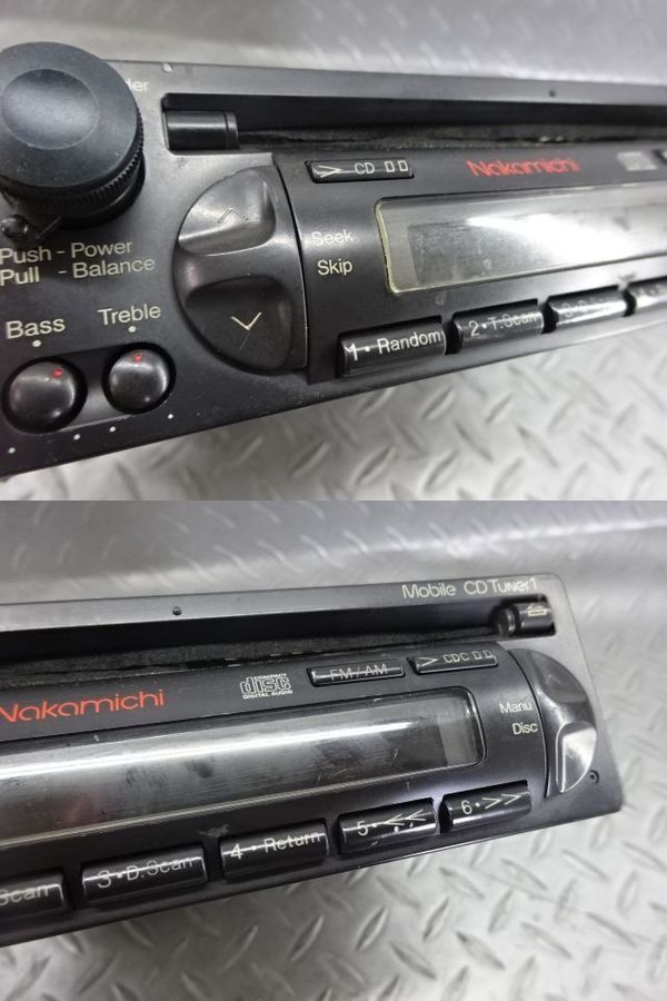 ナカミチ nakamichi CDデッキ 1DIN MOBILE CD TUNER 1 訳アリ アン