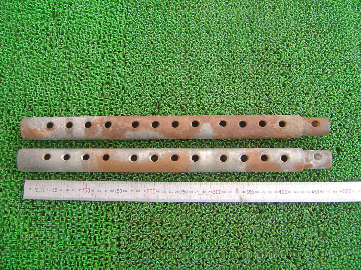 管理機　耕運機　マルチ用ロータリーのシャフト？2本　長さ475㎜　_1