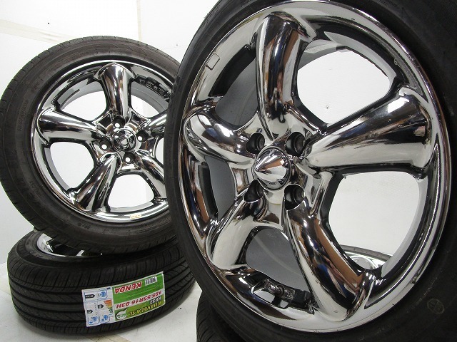 16インチ☆ワーク グッカーズ☆185/55R16 PCD:100 7J+50☆中古タイヤ 