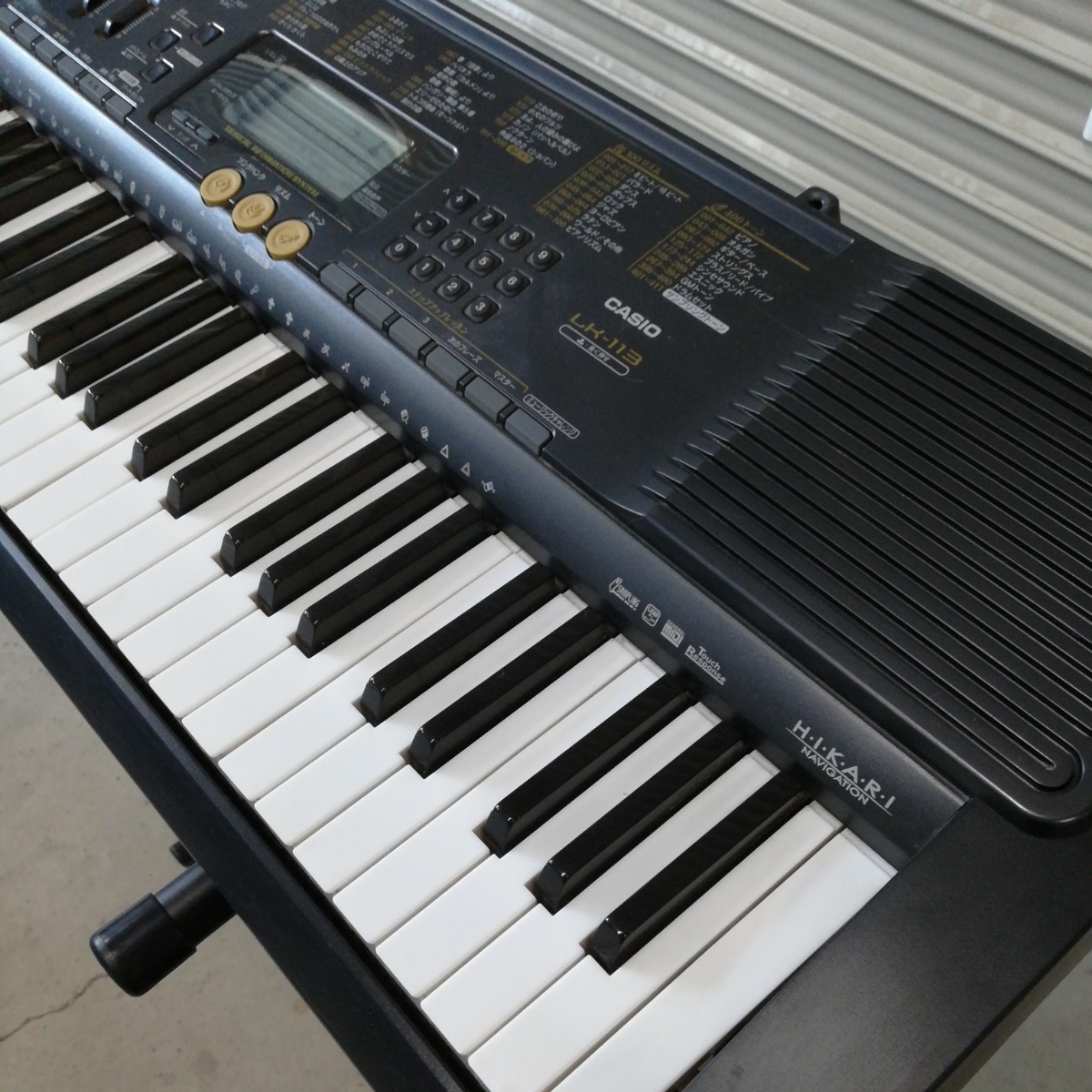 CASIO カシオ 光ナビゲーションキーボード スタンド付き LK-113 動作OK