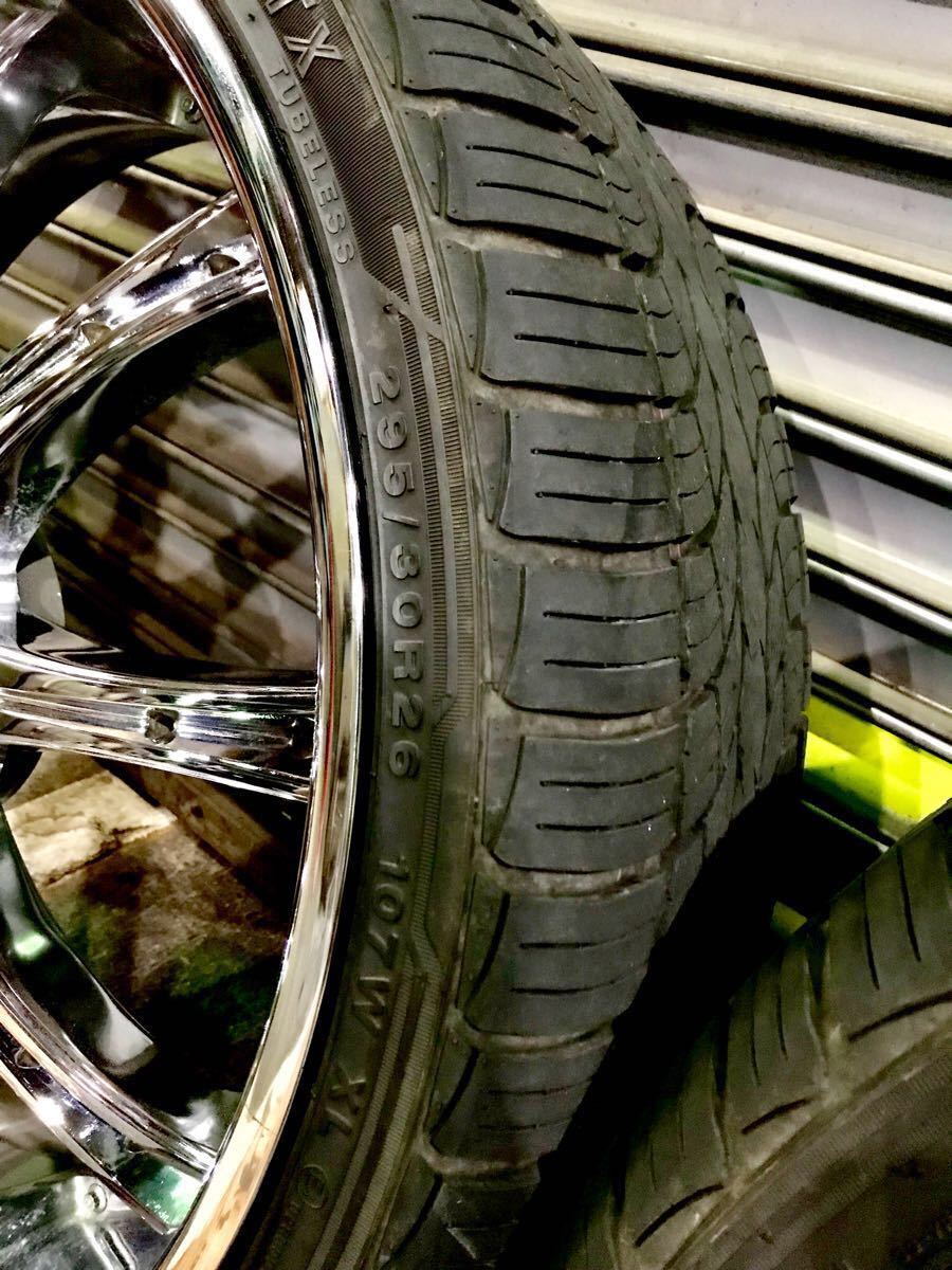 LEXANI LX-9 26インチ 10J＋15 139.7 6穴 タイヤホイールセット バリ溝