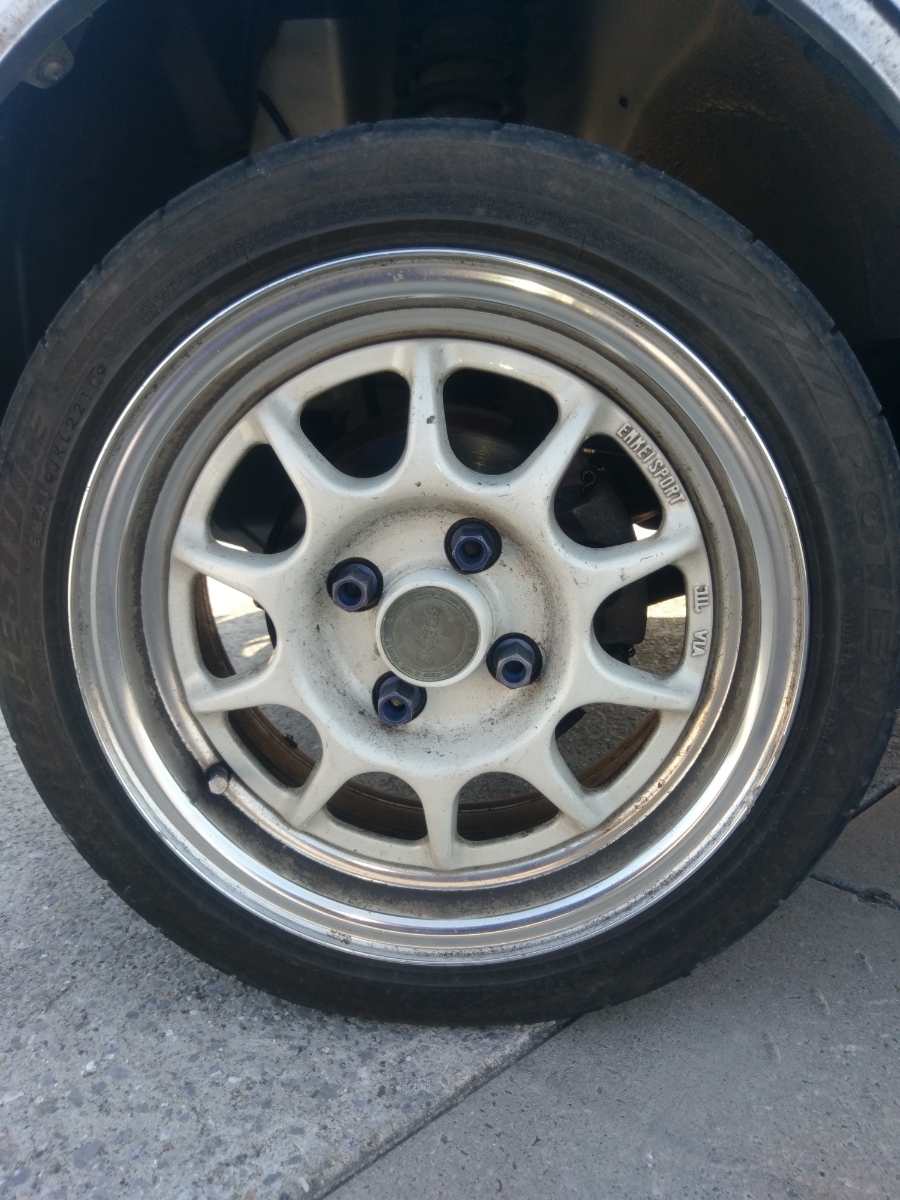 当時物 ENKEI K-55 14インチ 14×6J 4穴 4H PCD100/114.3 +40 2022年タイヤ 165/55R14 ★引っ張り カスタム軽自動車 ENKEI 14インチ エンケイ 新潟発 TP08261 プロトタイプ