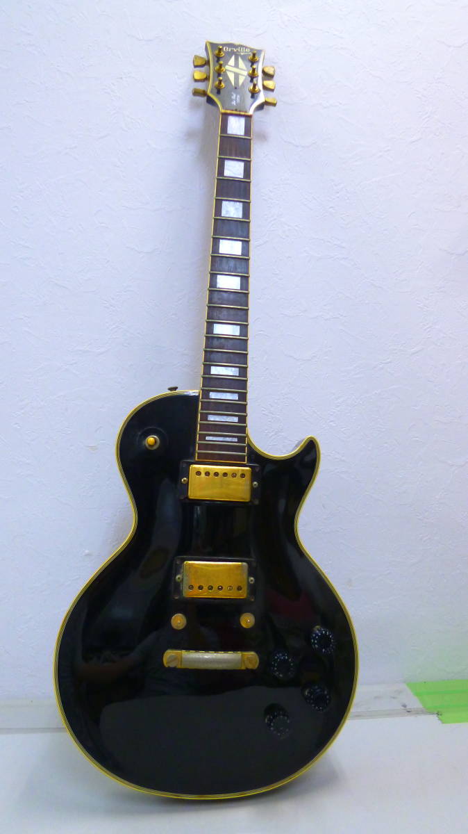 18O08479　中古　orville レスポール CUSTOM 部品取りに 錆び、破損あり ジャンク品