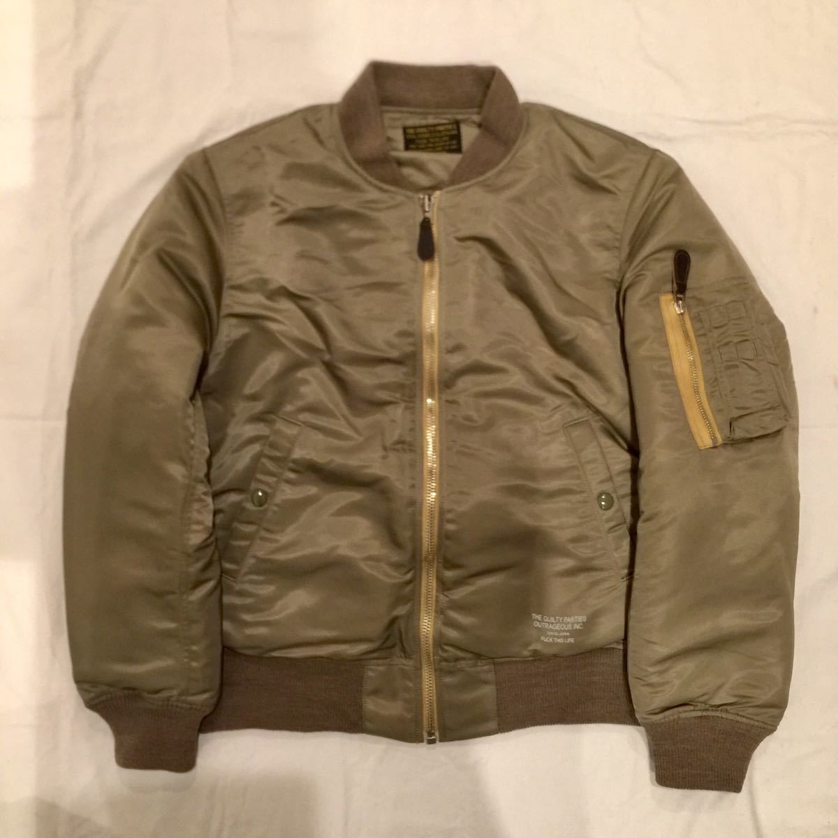 新品】WACKO MARIA MA-1ジャケット ナイロンジャケット ブルゾン