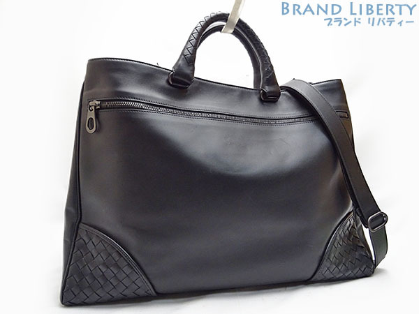  ボッテガ ヴェネタ イントレチャート 2WAY トートバッグ ショルダーバッグ ハンドバッグ ビジネスバッグ ブラック レザー 406274(かばん、バッグ)｜売買されたオークション情報、yahooの商品情 男性用