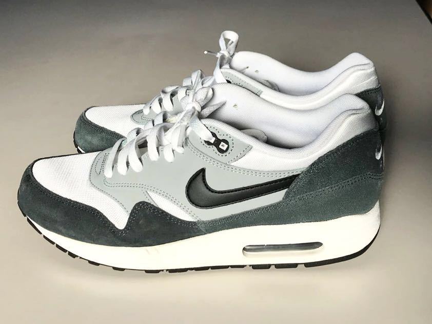 NIKE AIR MAX 1 ESSENTIAL 27cm 黒 白 グレー エアマックス ナイキ エッセンシャル Air Max 0 Platinum Black-Pure White-Black-Wolf