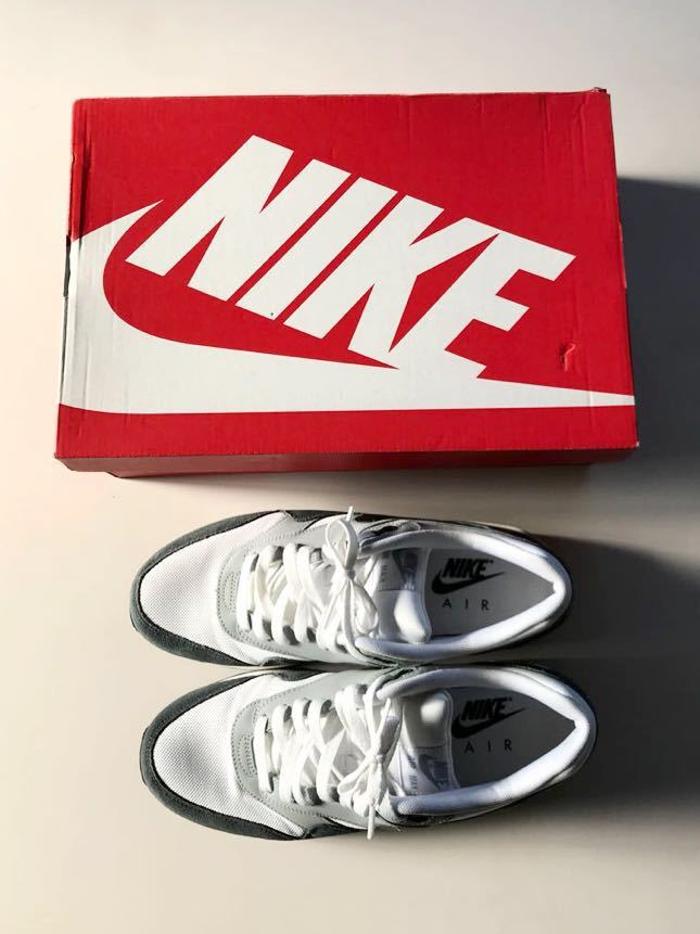 NIKE AIR MAX 1 ESSENTIAL 27cm 黒 白 グレー エアマックス ナイキ エッセンシャル Air Max 0 Platinum Black-Pure White-Black-Wolf