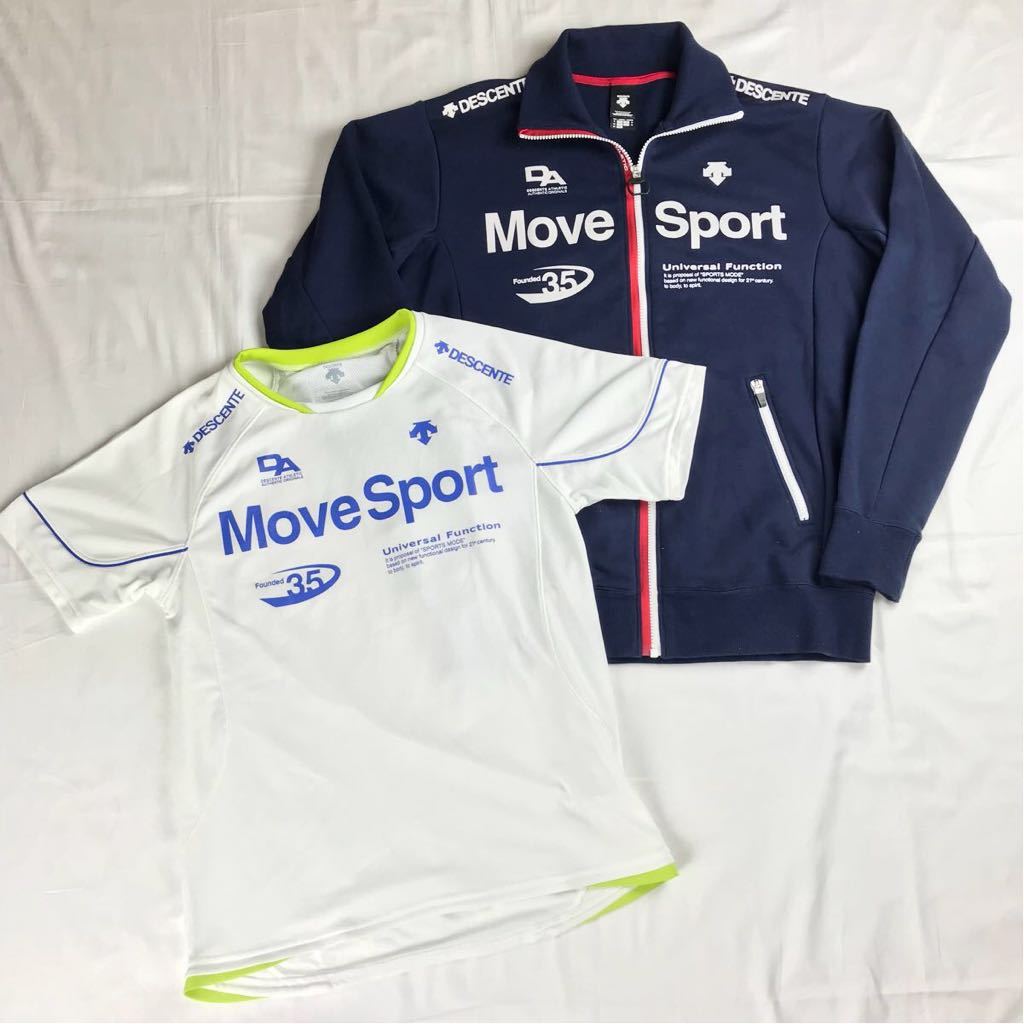 セール，高品質 お得セット DESENTE Move Sport デサント ムーブスポーツ 長袖トラックトップ ジャージ インナー 半袖 Tシャツ Oサイズ メンズ(デサント)｜売買されたオークション情報、yahooの商品情報をアーカイ ジャージ