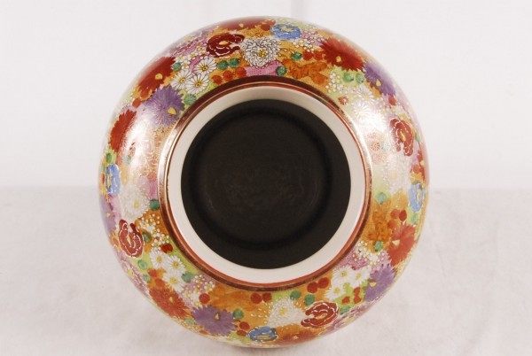 薩摩焼 金襴手 花瓶 - 花尽文 壺 島津家 古美術 メルカリ 金彩色絵