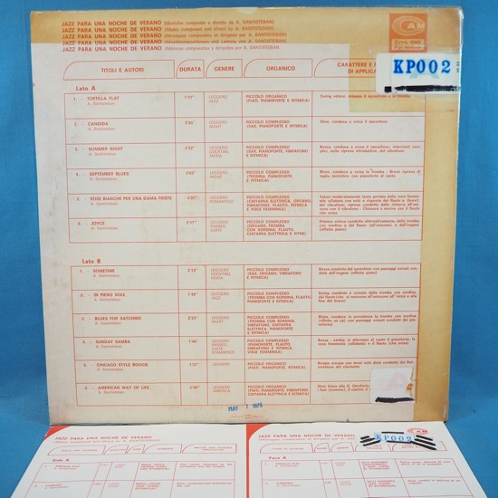 ■女性スキャット!伊LIBRARY!★A.SANTISTEBAN/JAZZ PARA UNAオリジ!■