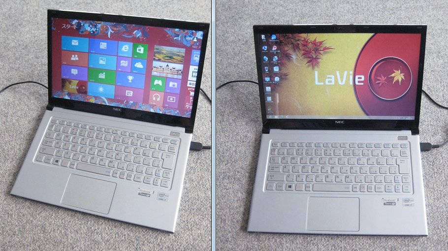 ★超薄型で超軽量！★Corei7-3517U★LaVie Z LZ750[1.9GHz/4G/256GB]★SSD★正規リカバリーモデル！★