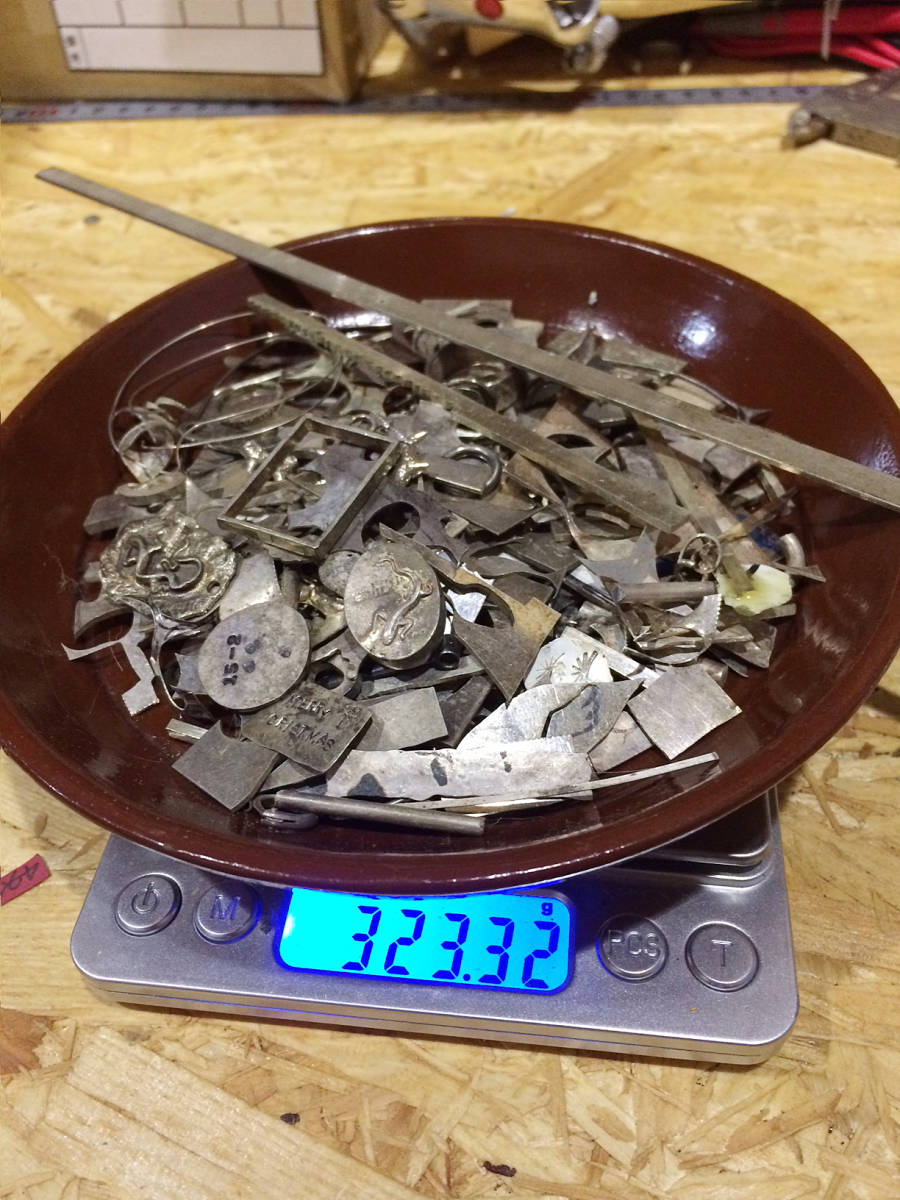 銀 シルバー 地金 925 SILVER つぶし 320g 銀 TR005 銀（シルバー