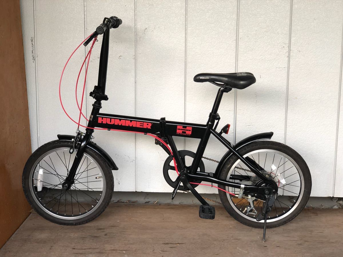 怪盗KID　HUMMER 折りたたみ自転車 ブラック ☆折りたたみ自転車 HUMMER 18インチ☆ HUMMER KID'S18-OH 特殊