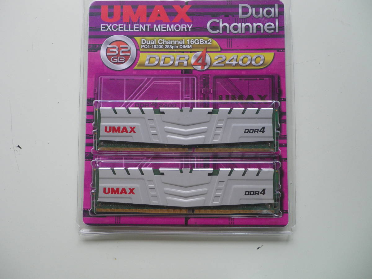 UMAX 16Gx2 DDR4-3200 Dual Channel メモリー UMAX 16Gx2 DDR4-3200
