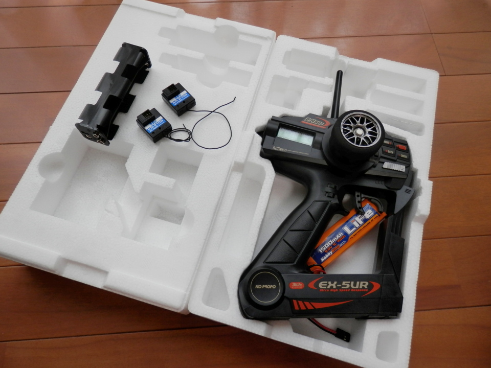 【再お値下げ】KO PROPO EX-5UR 送信機・受信機2個 セット KO EX-5UR 受信機2個付 中古 EX-5UR PROPO 再お値下げKO