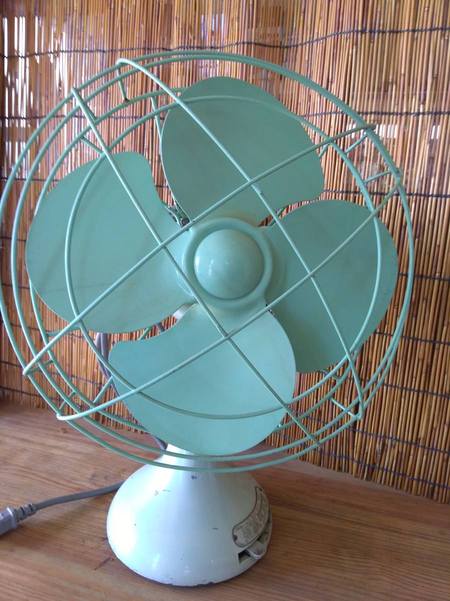 扇風機 昭和レトロ | ミントグリーン 昭和レトロ早川電気工業（現
