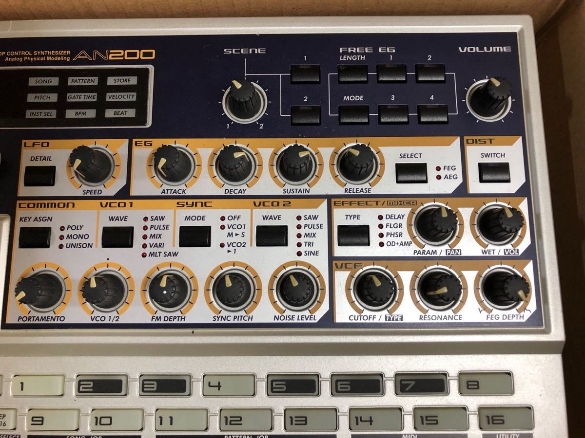 YAMAHA/ヤマハ 卓上型シンセサイザー音源 AN200 アナログフィジカルモデリングシンセサイザー