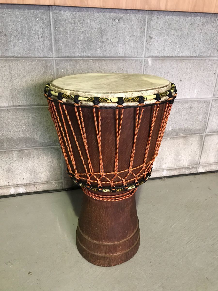 ☆Djembe ジャンベ くり抜き胴ロープジャンベ 14インチ 35×53cm PVC