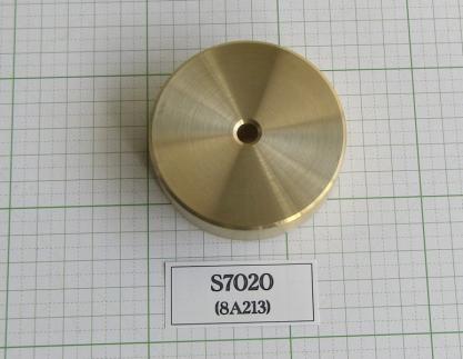 れあ　42.7真鍮 BRASS レコード・スタビライザー GRAVITY：オタレコロゴが入った真鍮の