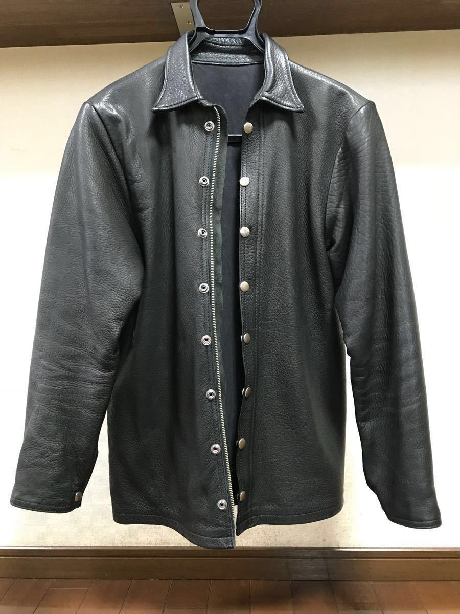 Far Eastern Enthusiast ディアスキンシャツJKT XL Far Eastern Enthusiast C.M.M ディアスキン レザーシャツ ジャケット