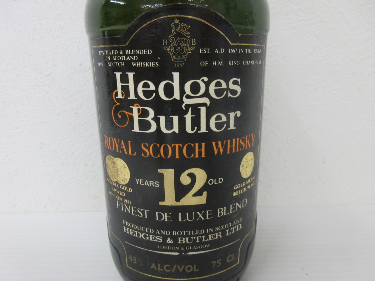 古酒 ヘッジス バトラー 12年 Hedges&Butler ロイヤル スコッチ