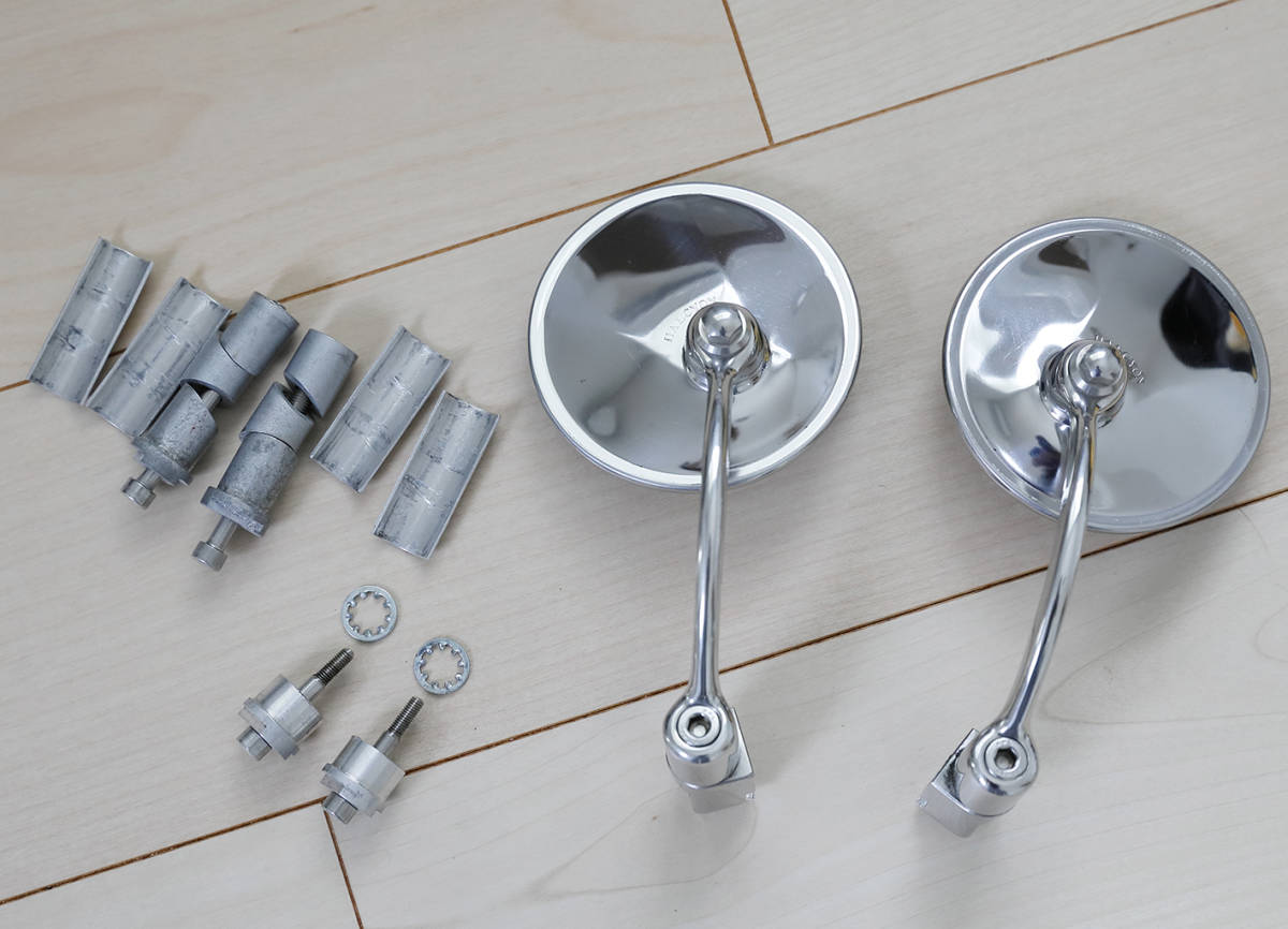 定番，新作 Halcyon ハルシオン 830 バーエンドミラー Bar End Mirror 