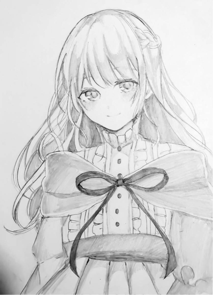 オリジナル手描きイラスト モノクロ リボン B5サイズ 手描きイラスト 売買されたオークション情報 Yahooの商品情報をアーカイブ公開 オークファン Aucfan Com