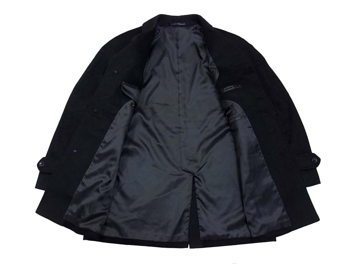 新品メンズ ティノラス ソフトウールチェスターコートL黒5.2万 MEN'S