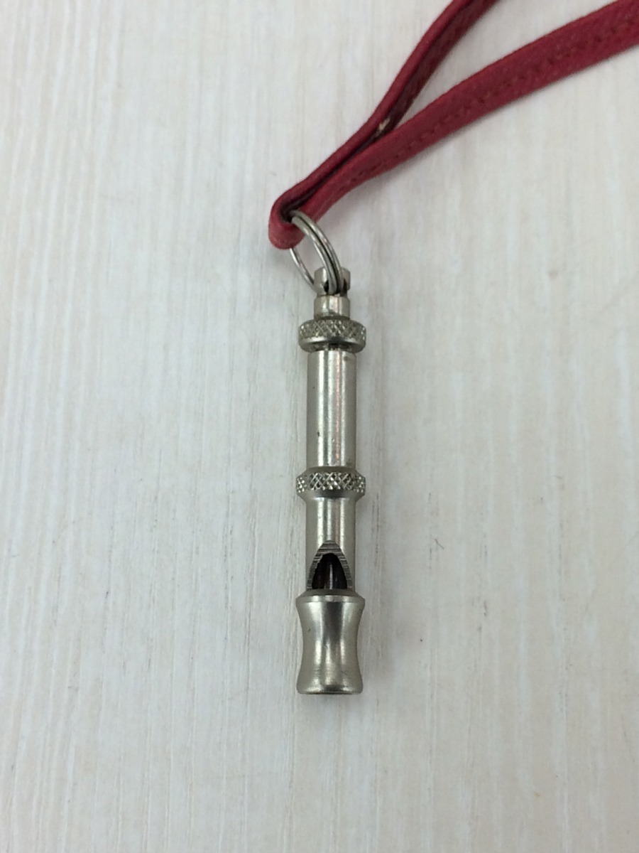 HERMES◇ホイッスル/ネックレス/レザー/BRD/トップ有 HERMES◇シフレ