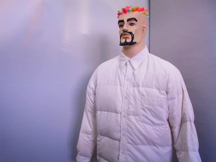 ○GOOD ENOUGH グッドイナフ 初期 シャツ ダウンジャケット 白 M 90s