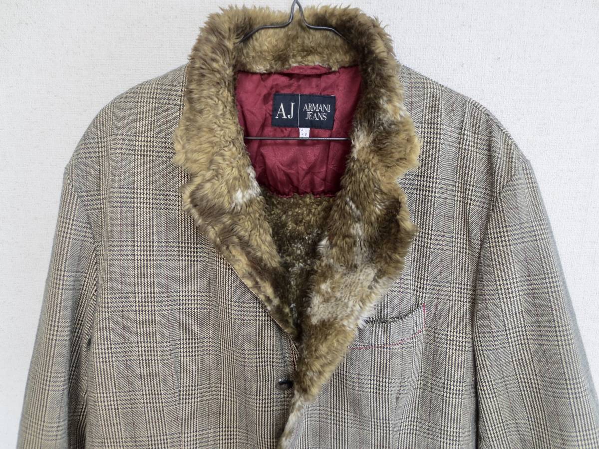 【期間限定値下】ARMANI JEANS アルマーニジーンズ　ファージャケット アルマーニ アルマーニジーンズ ジップジャケット 0 ブラック系 Armani