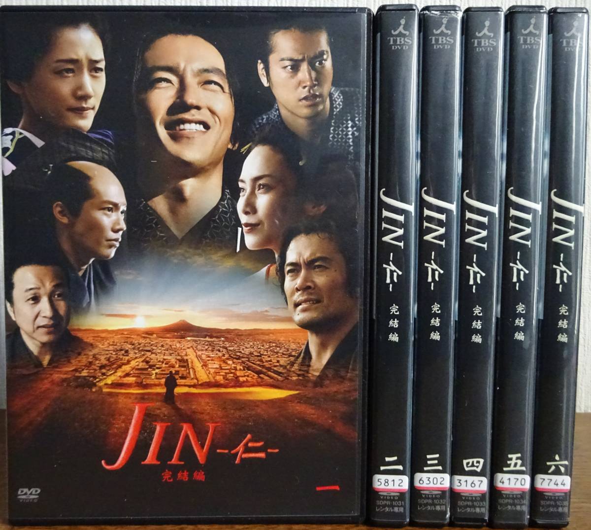 JIN 仁 全6巻 ＋ 完結編 全6巻 計12巻 レンタル落ちDVD 大沢たかお