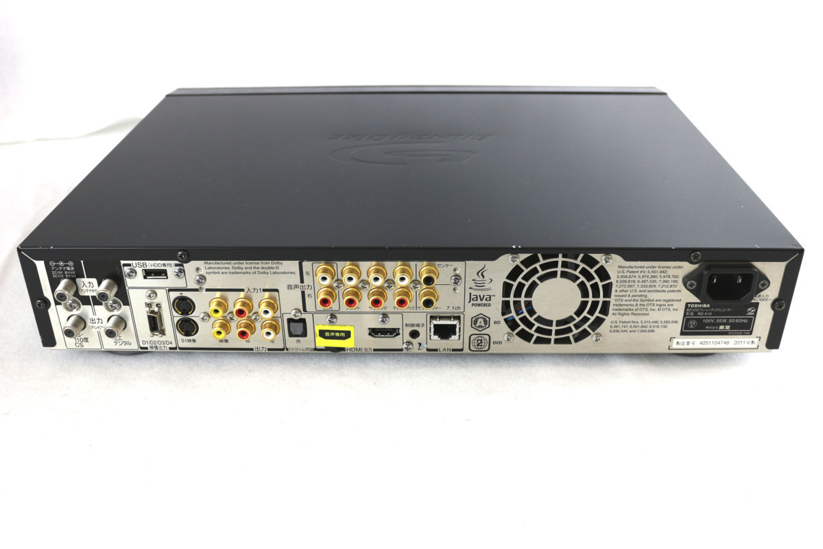 RA02 東芝 RD-X10 BD⁄HDD⁄DVDレコーダー ジャンク品 ☆ジャンク品☆