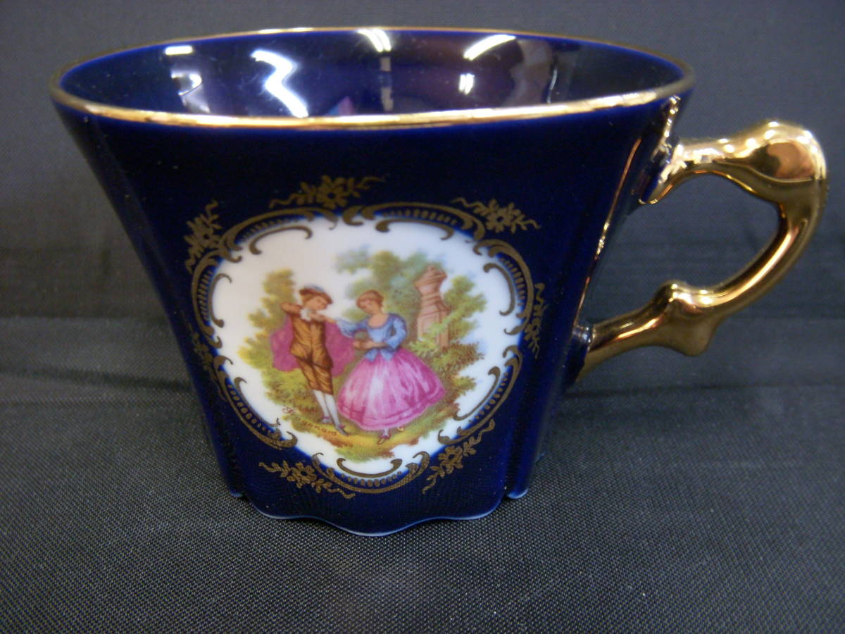 LIMOGES CASTEL　リモージュ　キャスル　カップ＆ソーサー2客セット