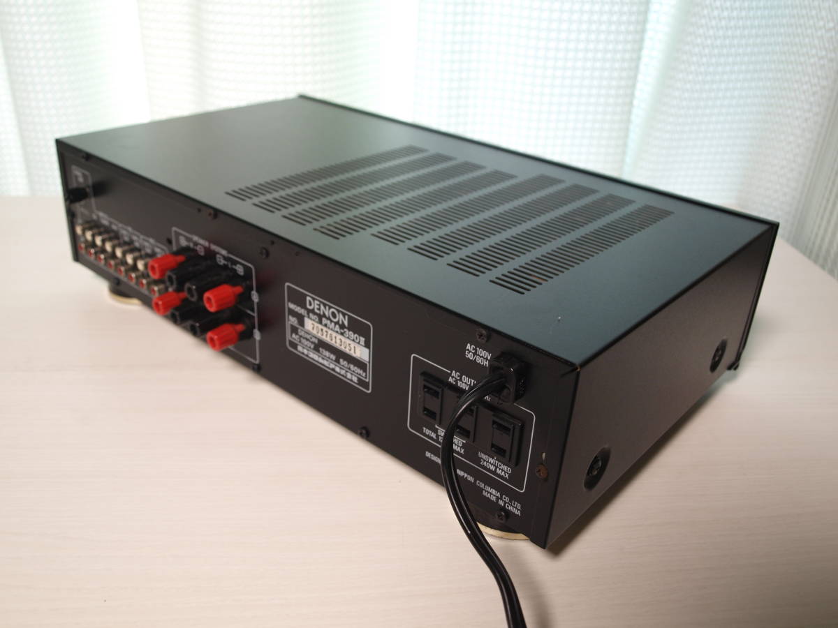 DENON PMA-390Ⅱ プリメインアンプ リモコン付属 中古現状品 DENON PMA－390Ⅱ 【動作品 美品】 DENON プリメインアンプ