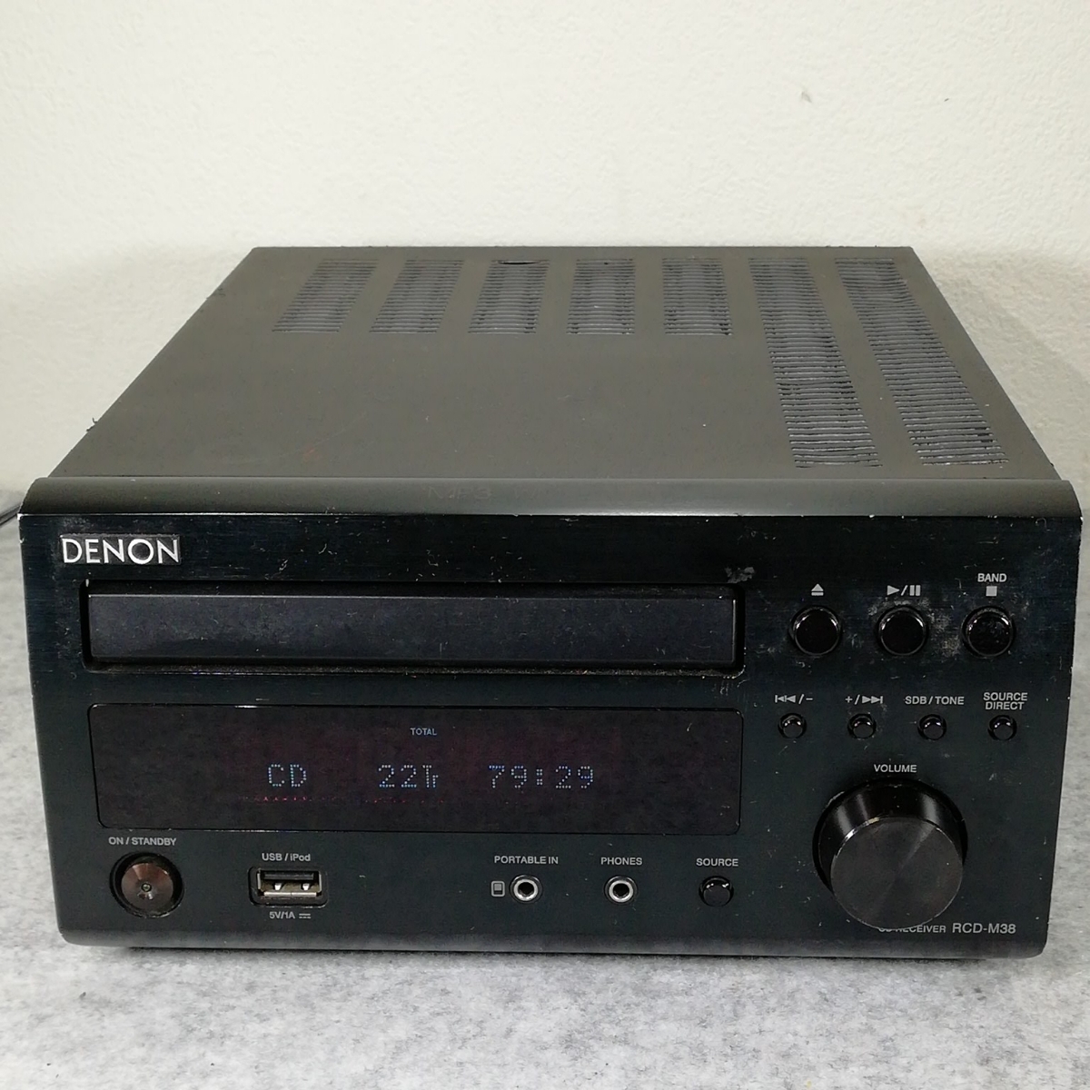 ジャンク DENON RCD-M38 デノン CDレシーバージャンク品
