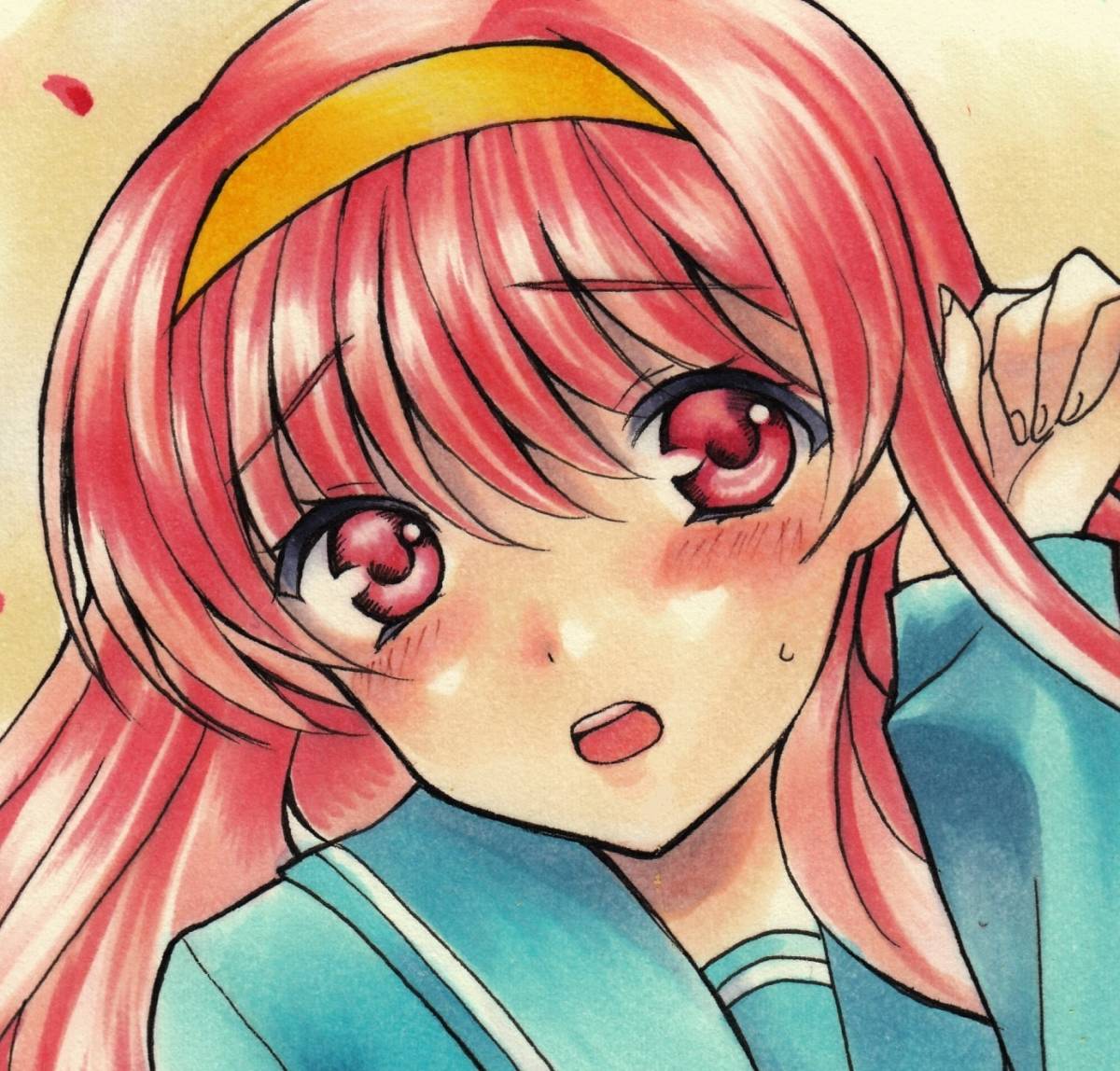 同人 手描きイラスト 藤崎詩織 風のいたずら ときめきメモリアル とき